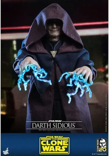Hot Toys Star Wars Darth Sidious The Clone Wars Action Figure Height 29cm in Scale 1:6