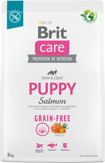 Brit Care Puppy 3kg Dry Food Grain-Free & Gluten-Free for Puppies with Potatoes and Salmon