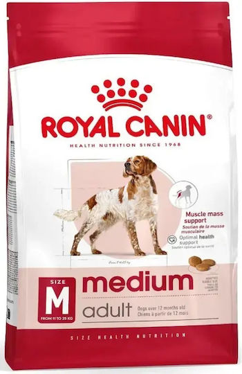 Royal Canin Medium Adult 3kg Trockenfutter für erwachsene Hunde mittlerer Rassen mit Geflügel, Fleisch und Schweinefleisch