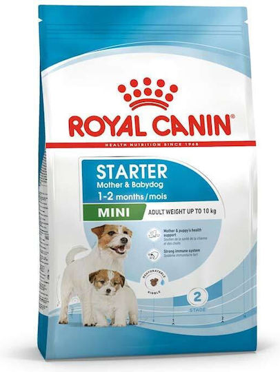Royal Canin Starter Mother & Babydog Mini 4kg Dry Food Gluten-Free for Small Breed Puppies with Poultry and Rice