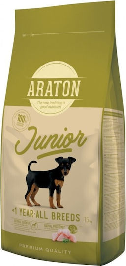 Araton Akvatera Junior All Breeds 15kg Dry Food for Puppies with Lamb