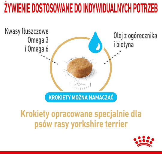 Royal Canin Yorkshire Terrier 8+ 1.5kg Dry Food for Dogs with Poultry