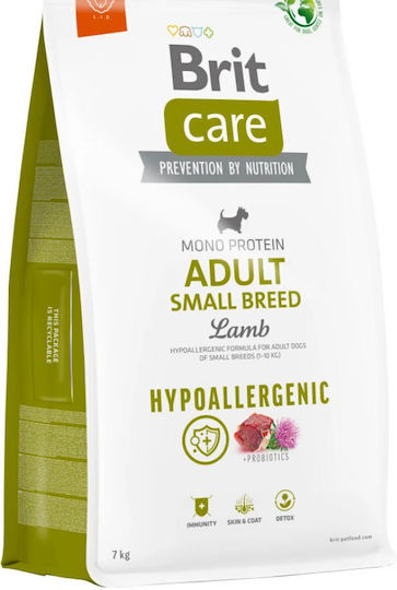 Brit Care Adult Small Breed 7kg Hrană Uscată fără Gluten pentru Câini Adulţi de Rase Mici cu Orez