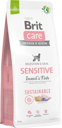Brit Care Digestion & Skin Sensitive 3kg Dry Food Grain-Free & Gluten-Free for Adult Dogs with Fish