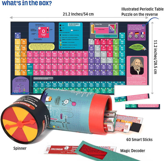 Επιτραπέζιο Παιχνίδι Periodic Table of Elements για 1-4 Παίκτες 9+ Ετών (EN) Chalk & Chuckles