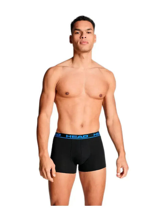 Herren Boxershorts Blau-Schwarz Combo 2er Pack