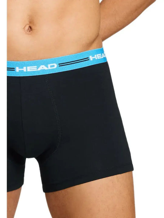 Herren Boxershorts Schwarz-Blau 2er Pack