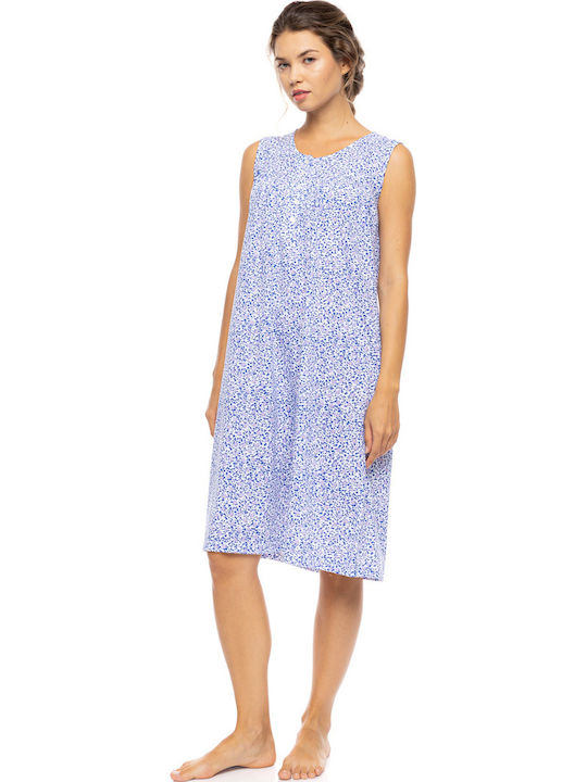 Pink Label Лятна Дамска Нощна Риза Summer Daisy