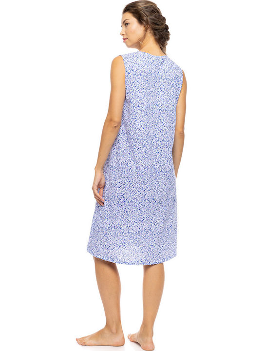 Pink Label Лятна Дамска Нощна Риза Summer Daisy
