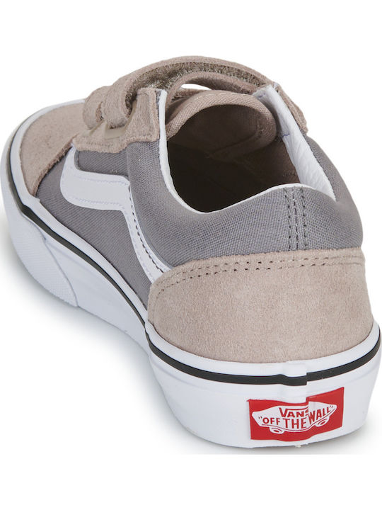 Old Skool V Παιδικά Sneakers με Σκρατς Μπεζ