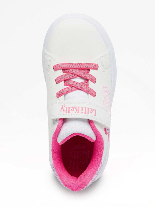 Kids Sneakers Anatomic with Hoop & Loop Closure White
