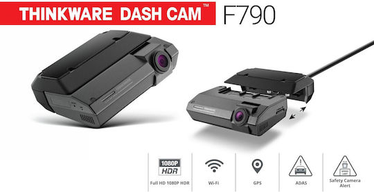 Thinkware F790 Car DVR Camera Set 1080P Wi-Fi GPS & Rear Camera
