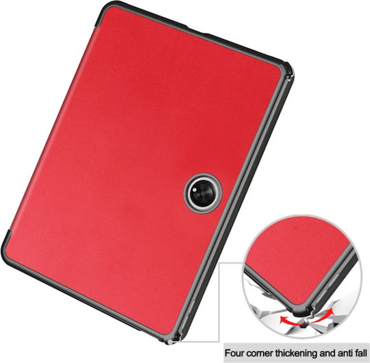 Tablet Hülle Oneplus Pad Skyddar Innovation Mehrwinkel-Stand Schlaf- und Weckfunktion Faltpro Rot Set Aufkleber