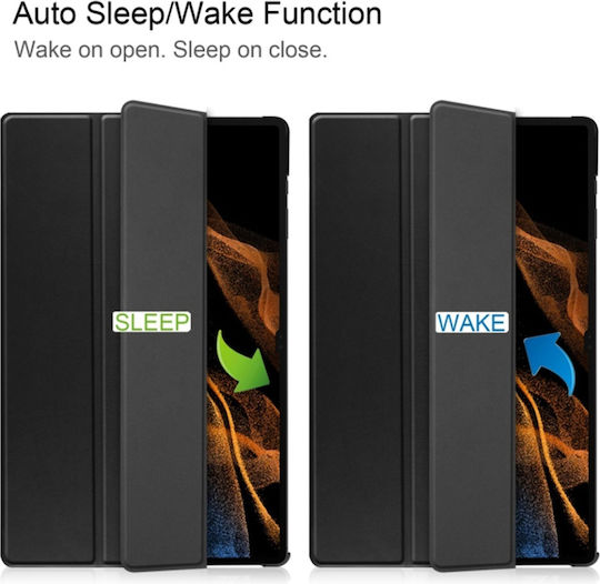 Tablet Case Samsung Galaxy Tab S8 Ultra Skyddar Innovation Multi-angle Stand Sleep Wake Function Foldpro Black Set Sticker