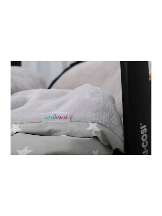 BabyMam Pătură Pepinieră Swaddling 100% Bumbac Gri 75x50cm