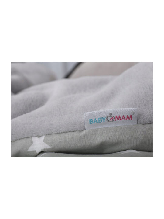 BabyMam Pătură Pepinieră Swaddling 100% Bumbac Gri 75x50cm