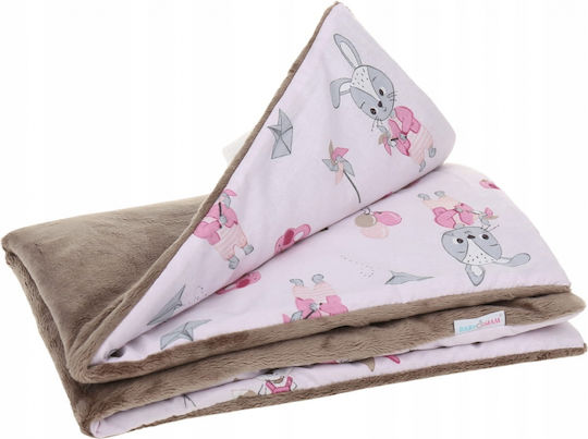 BabyMam Pătură Pepinieră Swaddling 100% Bumbac Roz 75x50cm