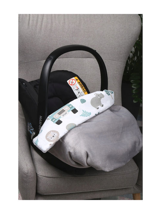 BabyMam Pătură Pepinieră Swaddling 100% Bumbac Gri 75x50cm