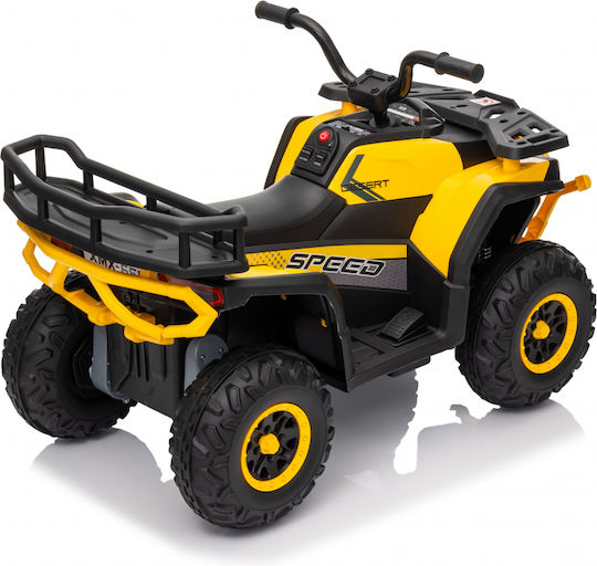 Kids Electric 4 Wheel Motorcycle 12 Volt Yellow