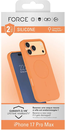 Force Case Silicone Case Iphone 17 Pro Max Shockproof 2m Magsafe Compatible Orange