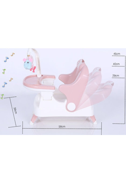 Alista Home Scaun Portabil de Masă din Plastic pentru Scaun