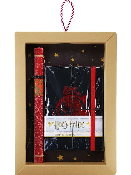 Πασχαλινή Λαμπάδα Harry Potter Στρογγυλή Αρωματική, Χειροποίητη και με Κουτί Βιβλίο Κόκκινη