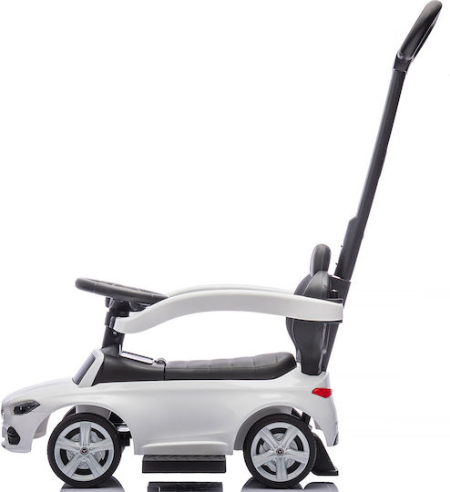 Chipolino Mercedes C-Class Mașină Ride On Cu Mâner Pentru Părinți Cu Sunete Albă