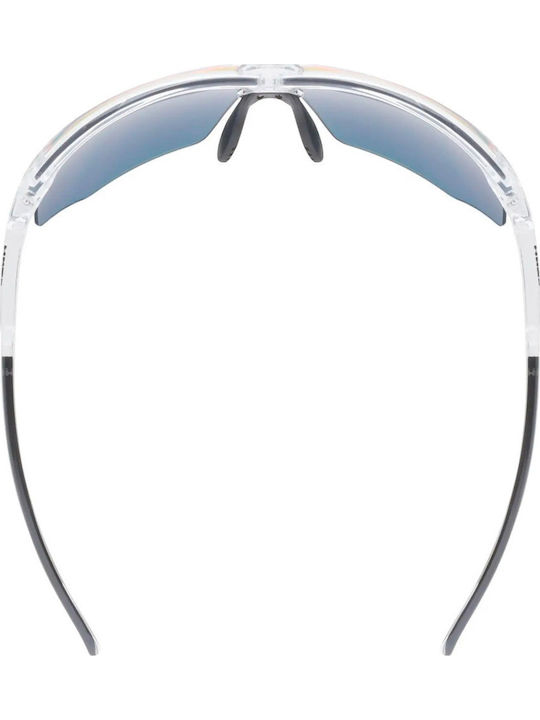 Uvex Men's Sunglasses with Transparent Frame and Transparent Mirror Lens 5340109116