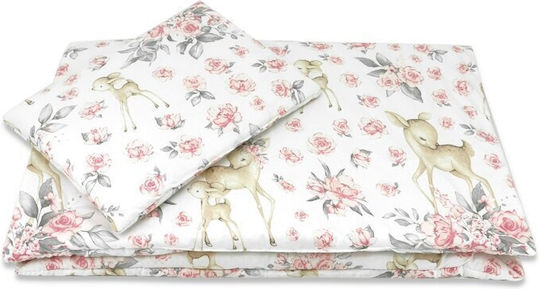 MimiNu Σετ Κούνιας Sweet Deer Pink 3τμχ