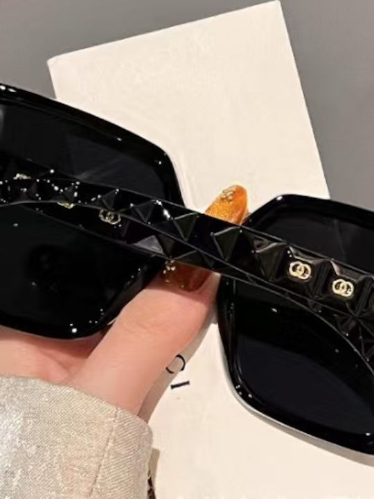 King Unisex Γυαλιά Ηλίου με Μαύρο Σκελετό και Μαύρο Polarized Φακό SUNKI345-SN024