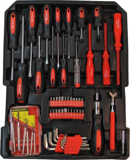 Crauss Werkzeugkoffer mit 186 Werkzeugen
