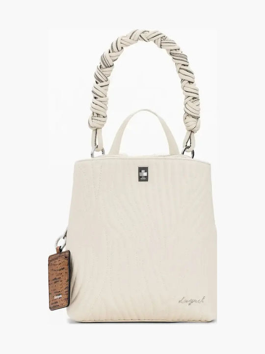 Set Women's Satchel Bag Beige Crude