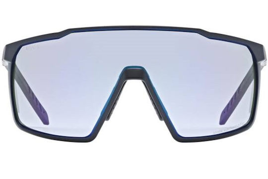 Uvex Cycling Glasses with Black Frame and Photochromic Lenses