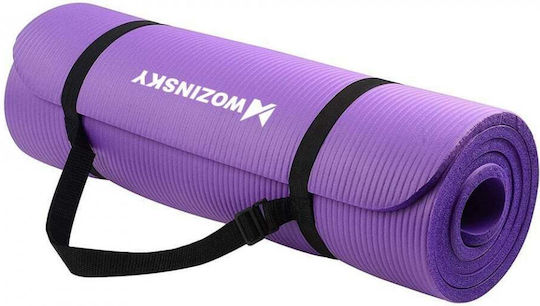 Wozinsky Saltea de Gimnastică Yoga Mov (181x63x1cm)