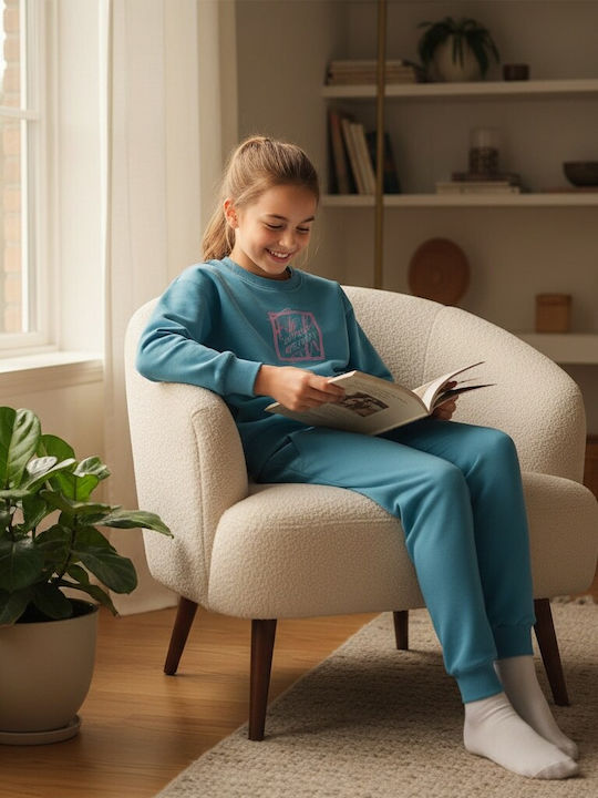 Kids Sweatpants Set Petrol