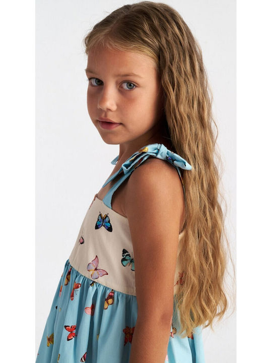 Mädchenkleid Ärmellos Mehrfarbig