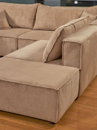 Molly Γωνιακός Υφασμάτινος 270x40x83εκ. Molly Γωνιακός Υφασμάτινος 270x40x83εκ.