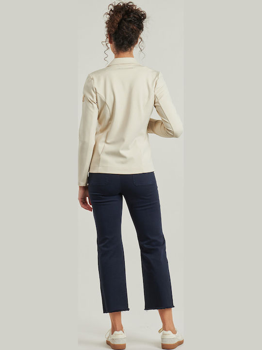 Les P'tites Bombes Damen Blazer Weiß
