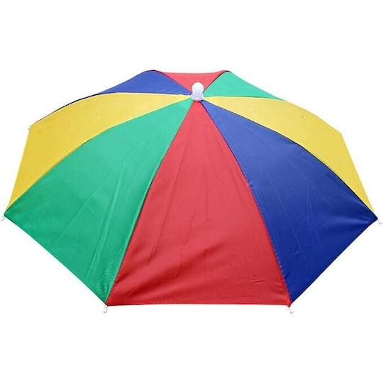 Head Umbrella Alista Home 69 Cm Diameter Adjustable Head Strap Uv Rain Protection Rainbow