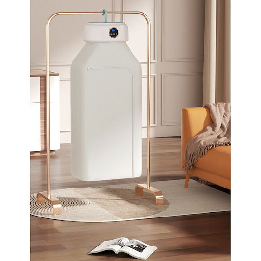 Uscător De Haine Alista Home Portabil Pliabil Silențios Cu Temporizator Reglabil 26,5 X 11 Cm Alb
