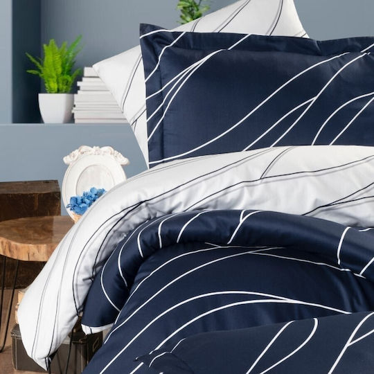 First Choice Σετ Διπλή 200x220cm Blue Mesi