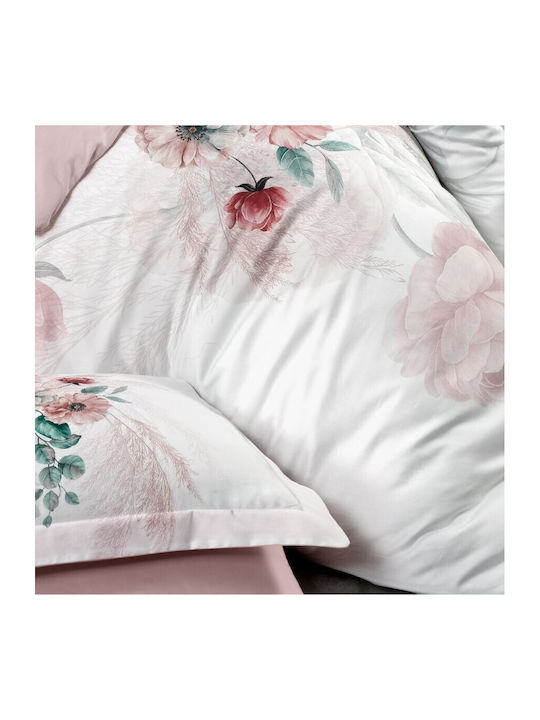 First Choice Set Huse Pentru Pilote Din Bumbac Dublu Cu 4 Fețe De Pernă Și 1 Cearceaf 200x220cm Galbenă
