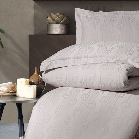 First Choice Σετ Διπλή 200x220cm Norel Latte (cappuccino)