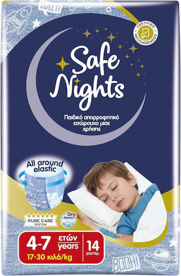 Safe Nights Πάνες Βρακάκι Αγόρι για 17-30kg 84τμχ
