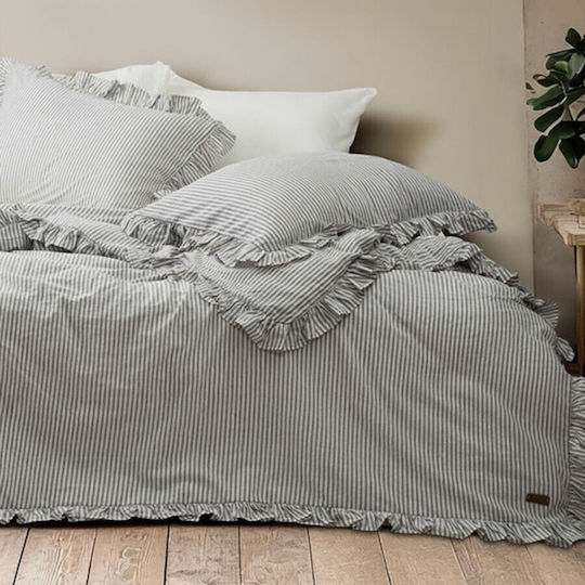 Majoli Bahar Set Huse Pentru Pilote Dublu 200x220cm Gri