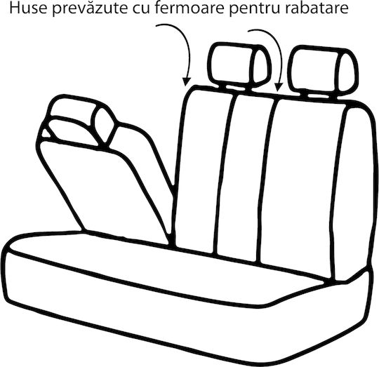 CarGuard CarGuard Polyester Autositzbezüge Grau / Schwarz
