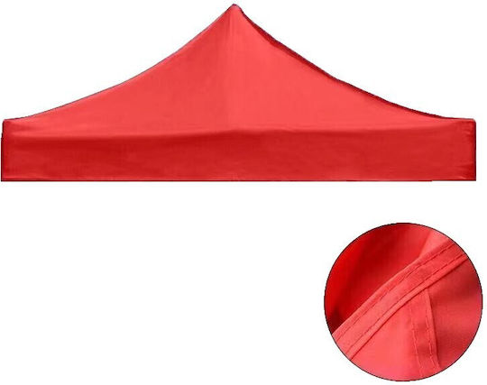 Alista Home Pavillonabdeckung Rot mit PVC-Beschichtung 3x6m