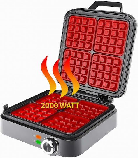 Eldom Aparat Vafe Pentru Vafe Pătrate 4 Compartimente 1500W