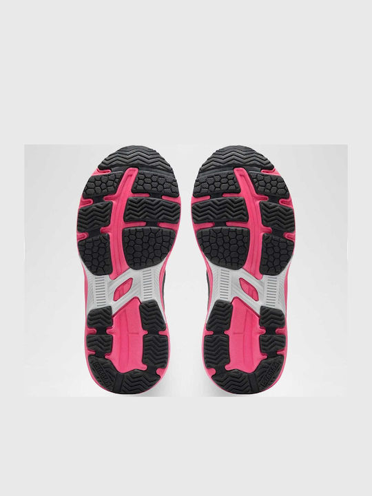 Kids Sports Shoes Running with Hoop & Loop Closure Black