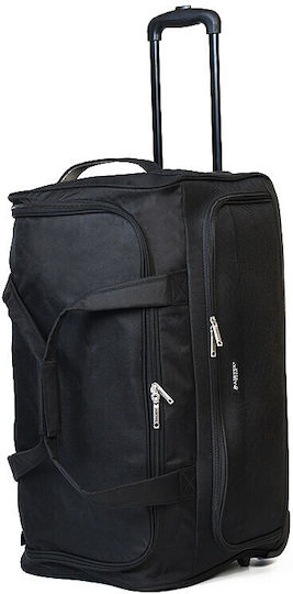 Airtex Paris Sack Voyage 43lt Black with Wheels Fabric Length 53cm Width 28cm Height 29cm